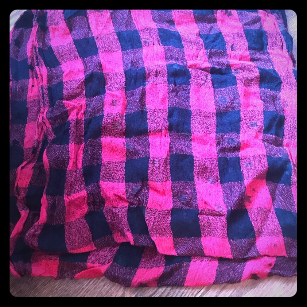 Red and Black Infinity Scarf